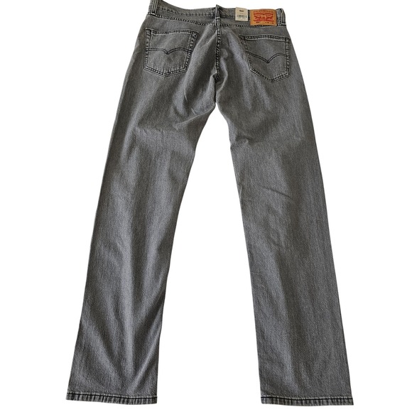 Levi Strauss Men's 505 Regular Jeans Light Gray Straight Leg Eco Ease 36x29 - Picture 5 of 9